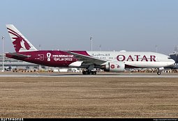 Boeing 777-200 Qatar Airways "FIFA World Cup Qatar 2022" - JC Wings 1:400
