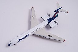 Готовая модель самолета Ил-62 в масштабе 1:400