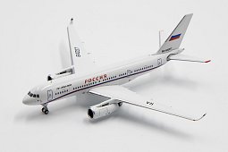 Обзор модели самолета Ту-204-300 СЛО "Россия" в масштабе 1:400