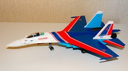 Коллекционная модель самолета Су-35 "Русские витязи" Hobby Master